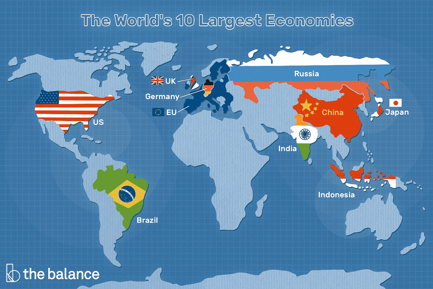 The 25 largest economies worldwide
